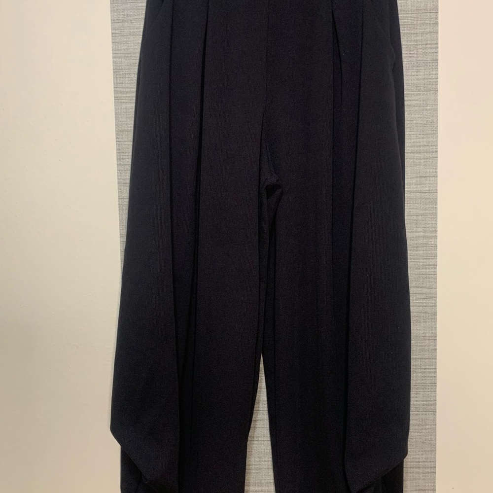 HALARA Ribbed High Waisted Pockets Solid Casual Harem Pants - Picture 3 of 5
